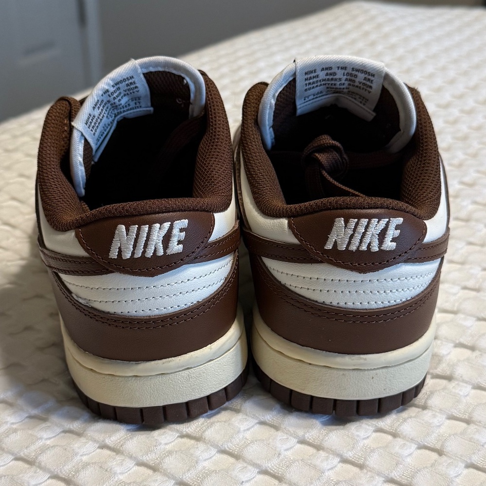 Nike Dunk Low, Color Sail Cacao/Wow, Women’s 6.5 Brown Cream FD1503-124 - Picture 7 of 9